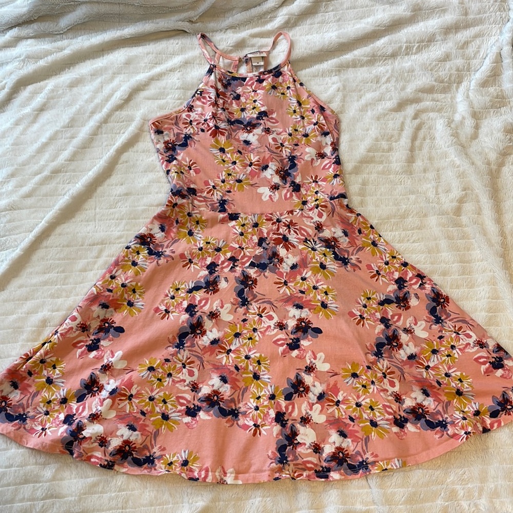 SOLD - Pink Floral Mossimo Supply Co Casual Flare Dress